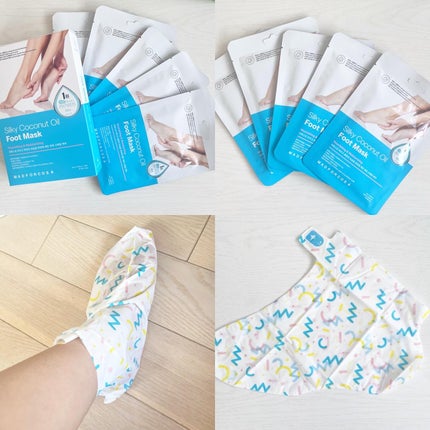 シルキーココナッツオイルフットマスク /MADFORCOS/レッグ・フットケアを使ったクチコミ(2枚目)