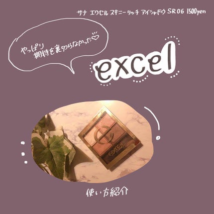 スキニーリッチシャドウ/excel/アイシャドウパレットを使ったクチコミ(1枚目)