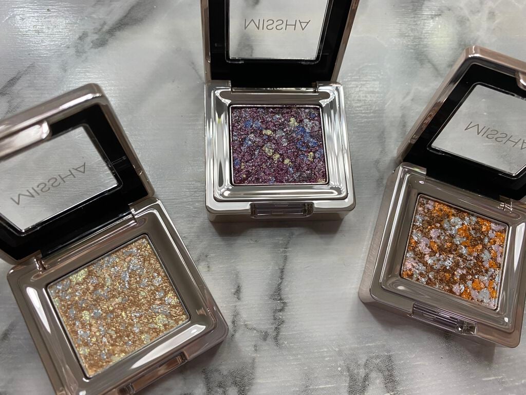 グリッタープリズム シャドウ/MISSHA/グリッターを使ったクチコミ(2枚目)
