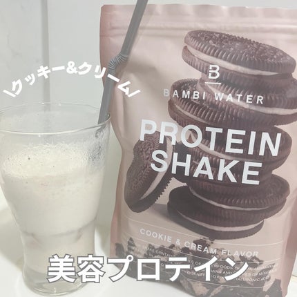 プロテインシェイク クッキー&クリーム/BAMBI WATER/ソイプロテインを使ったクチコミ(1枚目)