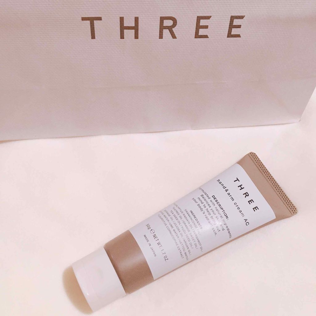 ハンド＆アーム クリーム AC R/THREE/ハンドクリームを使ったクチコミ（1枚目）