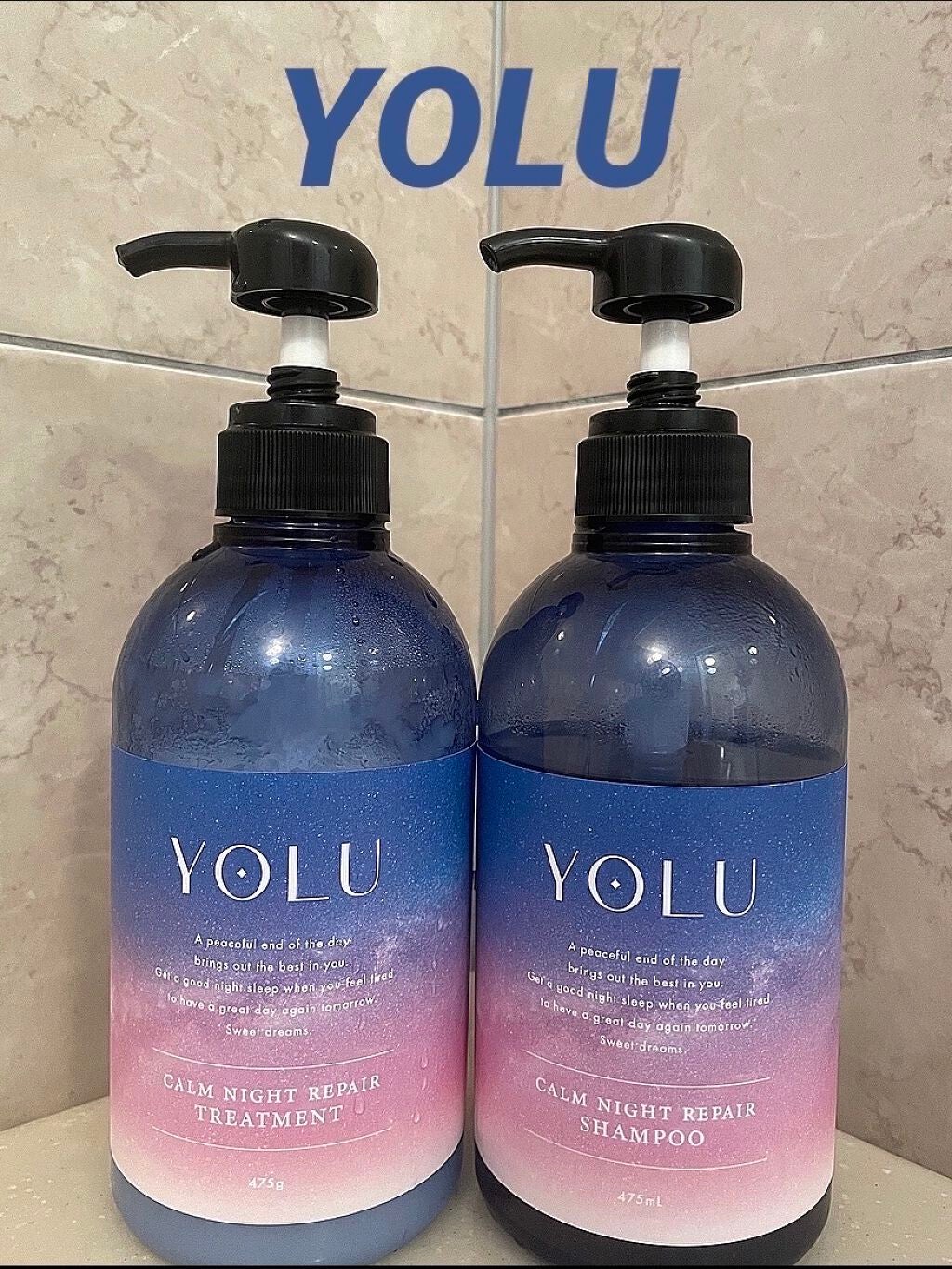 カームナイトリペアシャンプー/トリートメント/YOLU/市販シャンプーを使ったクチコミ(1枚目)