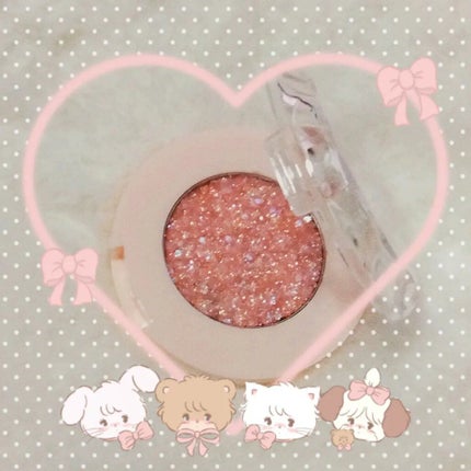 CHEER me COLOR グリッターアイシャドウ/セリア/グリッターを使ったクチコミ(2枚目)