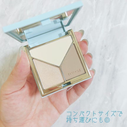 ハイライトシェーディングパレット/TIMAGE/パウダーハイライトを使ったクチコミ(4枚目)