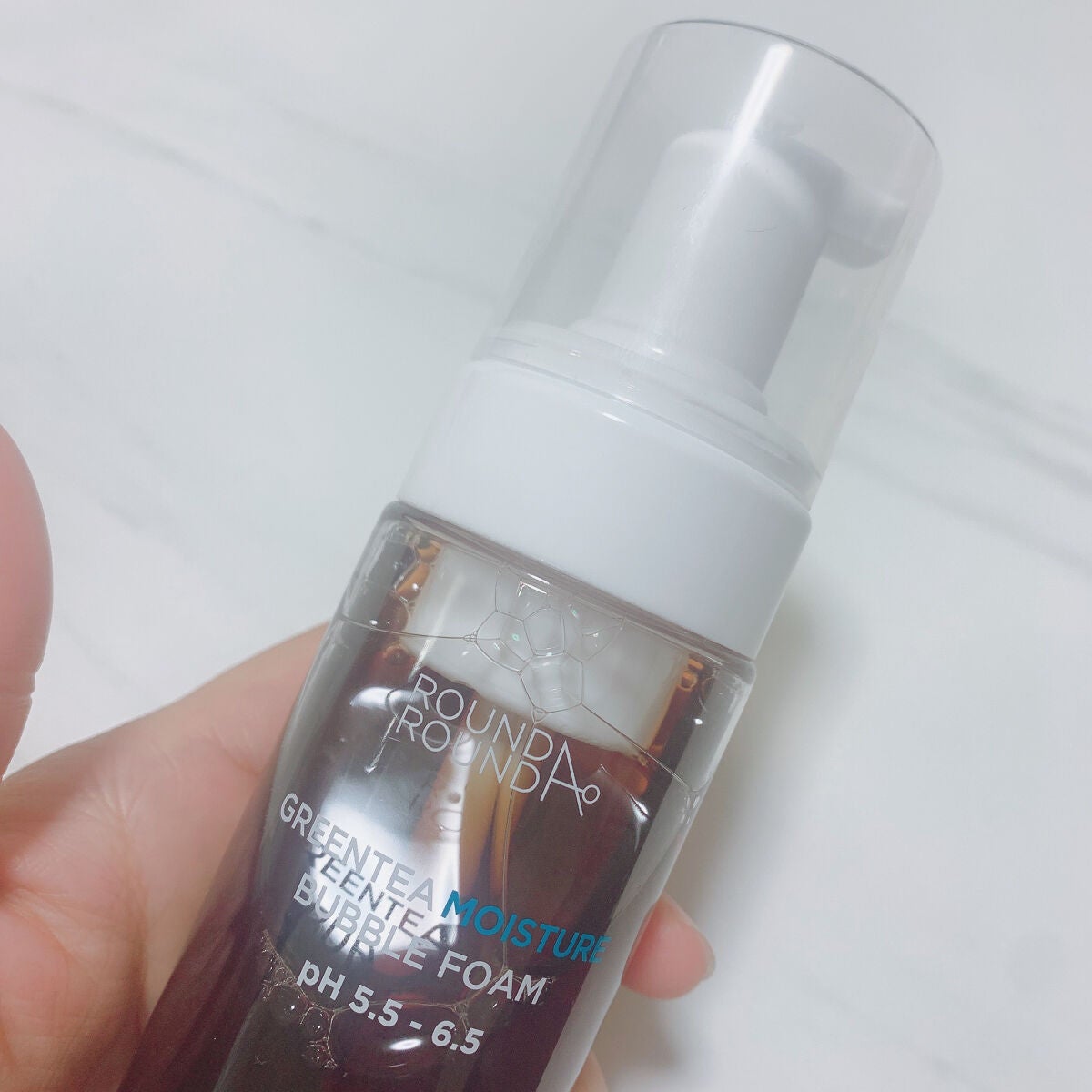 グリーンティーモイスチャーバブルフォーム/ラウンドアラウンド/泡洗顔を使ったクチコミ(2枚目)