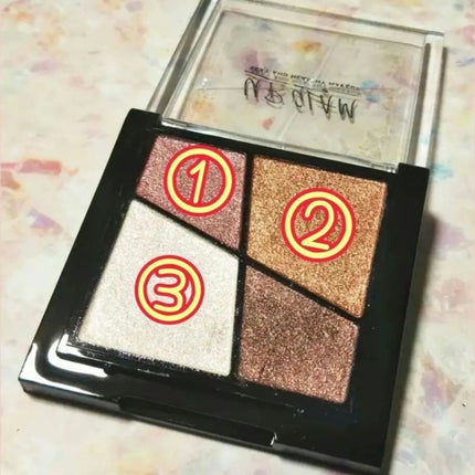 UR GLAM VELVET EYE COLOR PALETTE/U R GLAM/アイシャドウパレットを使ったクチコミ(4枚目)