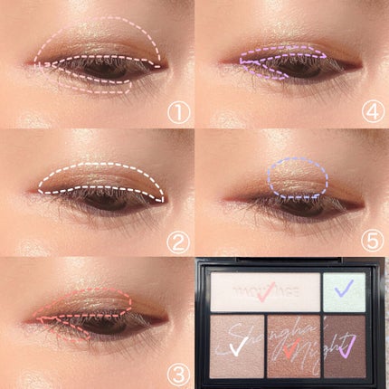 ドラマティックスタイリングアイズ/マキアージュ/アイシャドウパレットを使ったクチコミ(6枚目)