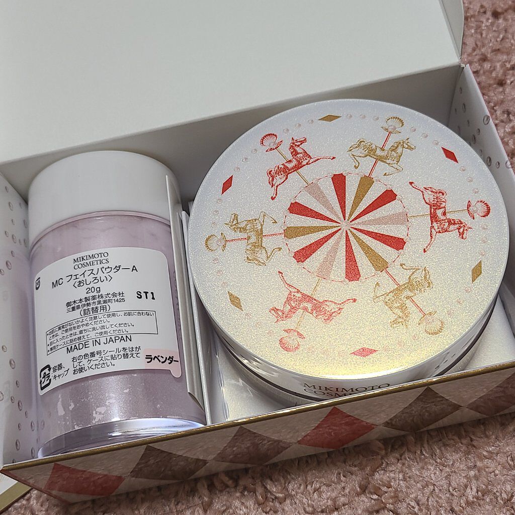 フェイスパウダーセット/ミキモト コスメティックス/メイクアップキットを使ったクチコミ（2枚目）