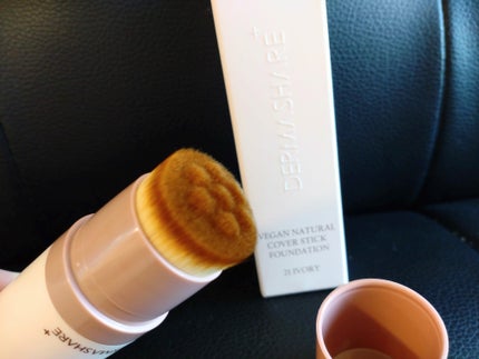 ヴィーガンナチュラルカバースティックファンデーション/DERMASHARE/その他ファンデーションを使ったクチコミ(3枚目)