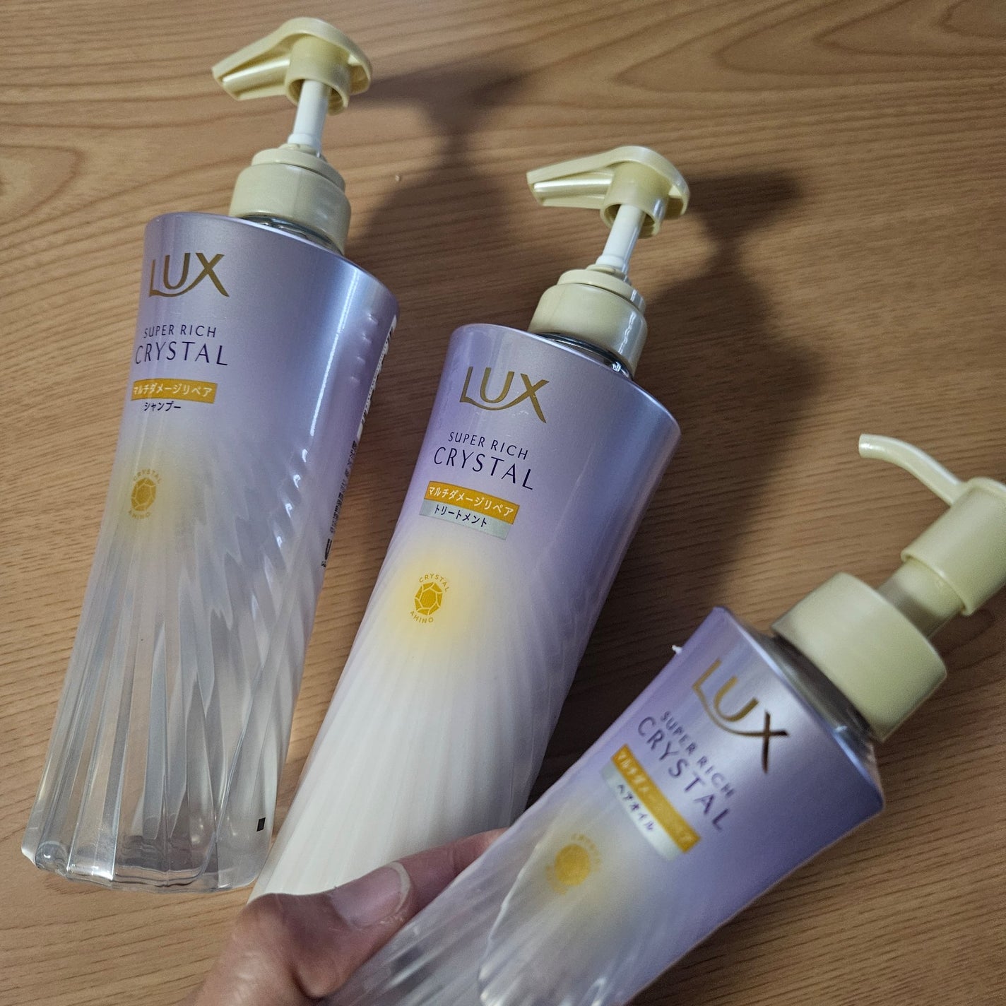 スーパーリッチクリスタル マルチダメージリペア シャンプー/トリートメント/LUX/市販シャンプーを使ったクチコミ(1枚目)