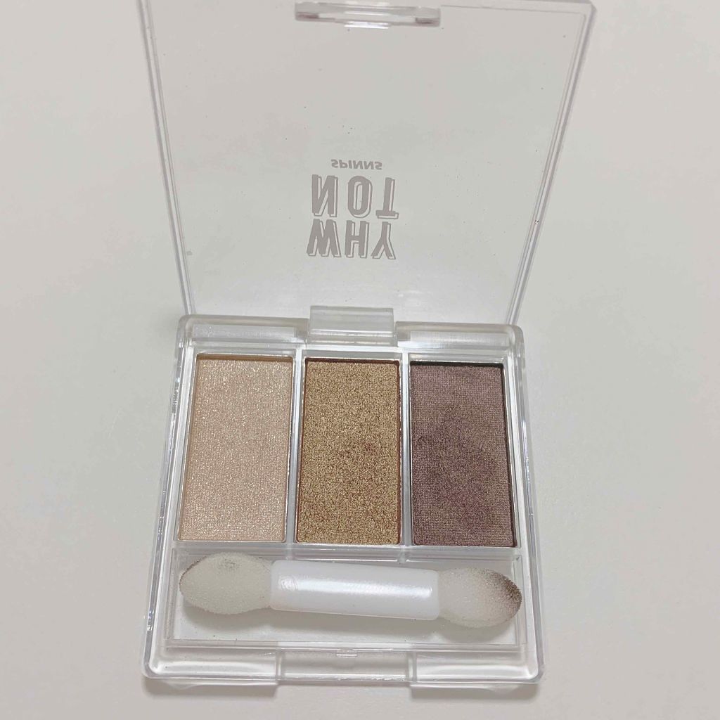 WHY NOT SPINNS 3色アイシャドウ/DAISO/アイシャドウパレットを使ったクチコミ(2枚目)