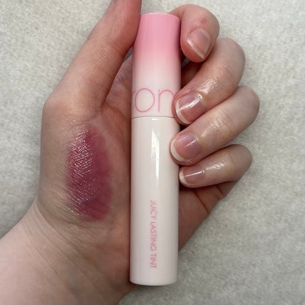 ジューシーラスティングティント/rom&nd/リップティントを使ったクチコミ(3枚目)