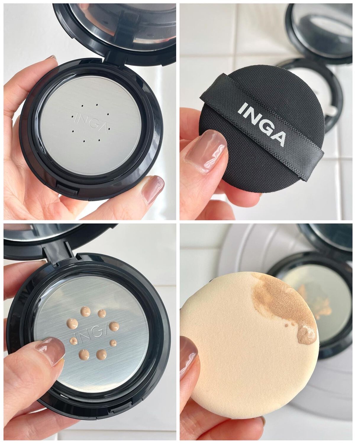 タトゥークッションファンデーション N21 ライトベージュ/INGA/クッションファンデーションを使ったクチコミ（2枚目）