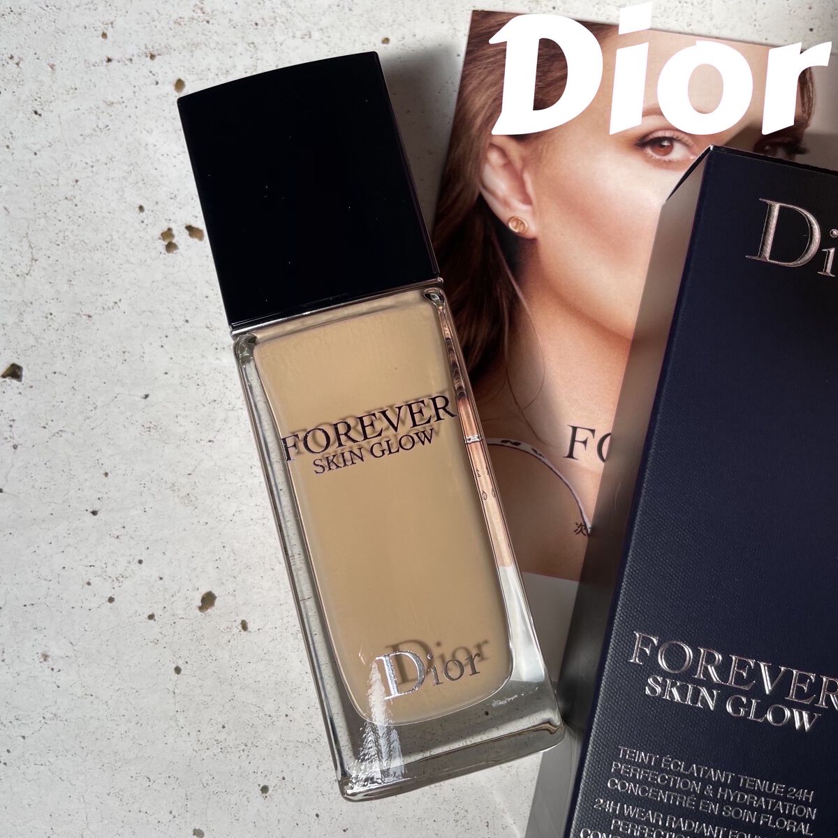 ディオールスキン フォーエヴァー フルイド グロウ/Dior/リキッドファンデーションを使ったクチコミ（1枚目）