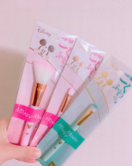ごくふわっ ミッキーブラシ/DAISO/メイクブラシを使ったクチコミ(1枚目)