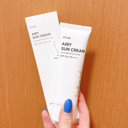 エアリーサンクリーム SPF50+PA++++/Anua/日焼け止めクリームを使ったクチコミ(1枚目)