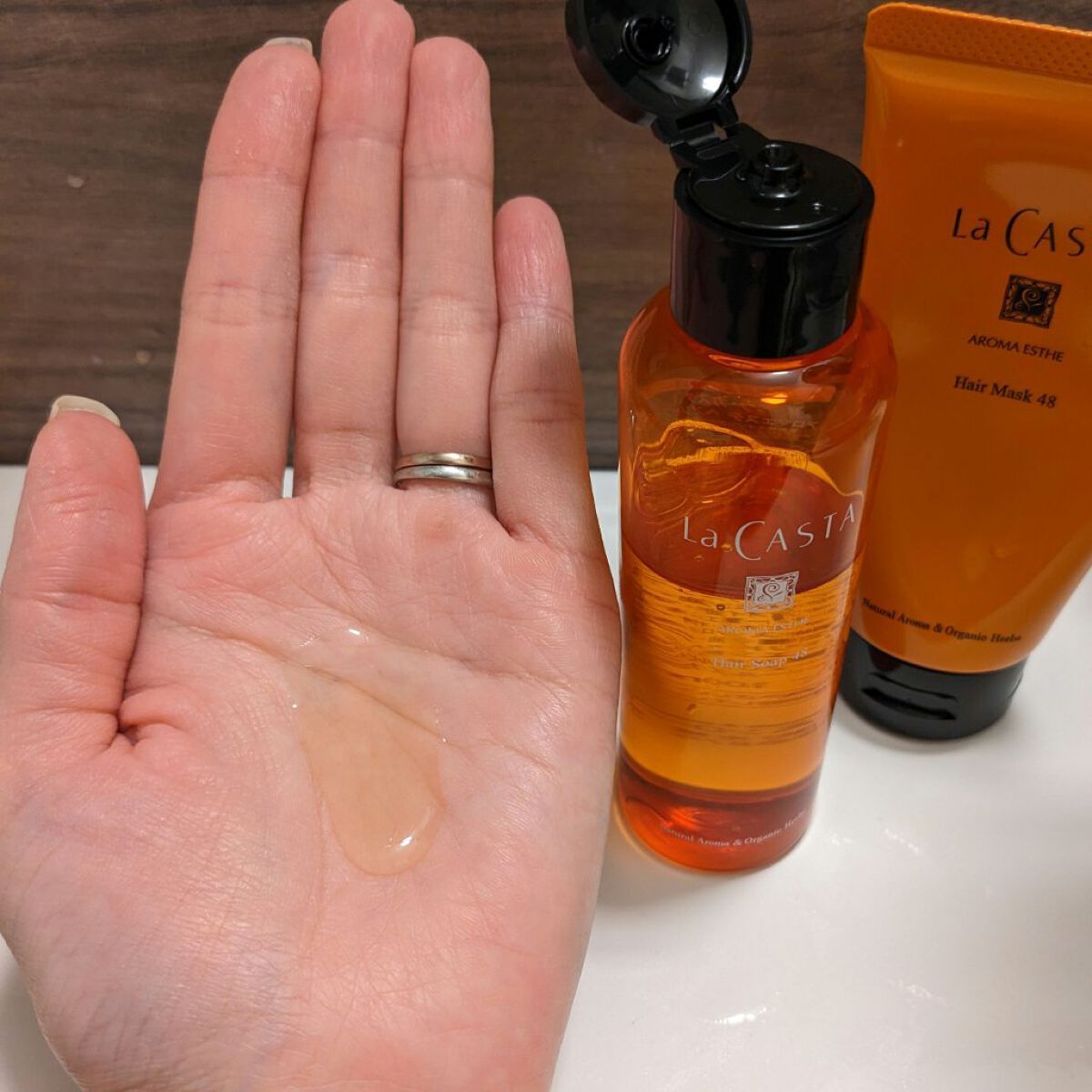 アロマエステ ヘアソープ48／ヘアマスク48 ヘアマスク230g/ラ・カスタ/市販シャンプーを使ったクチコミ（2枚目）