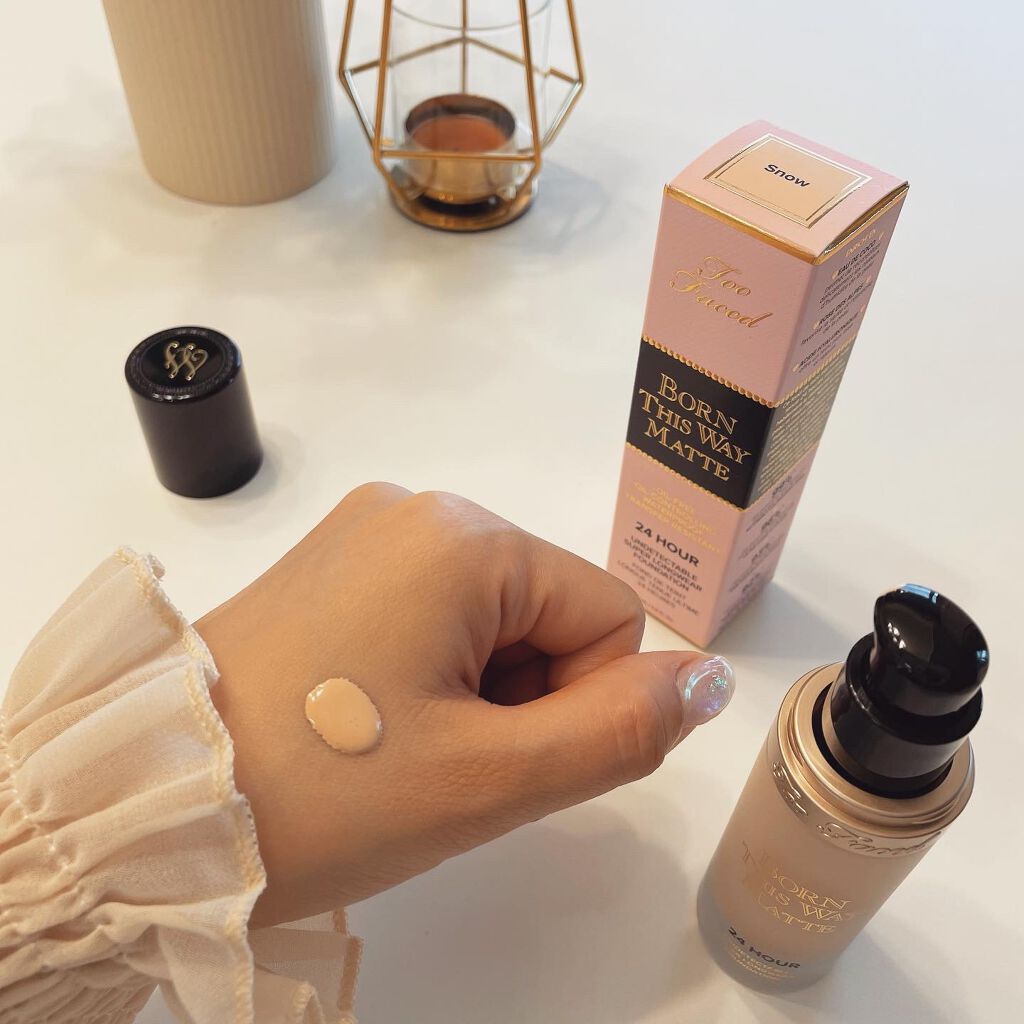 ボーン ディス ウェイ アンディテクタブル 24H マット ファンデーション/Too Faced/リキッドファンデーションを使ったクチコミ(3枚目)