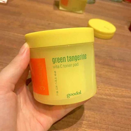 グリーンタンジェリン ビタCダークスポットケアパッド/goodal/トナーパッドを使ったクチコミ(1枚目)