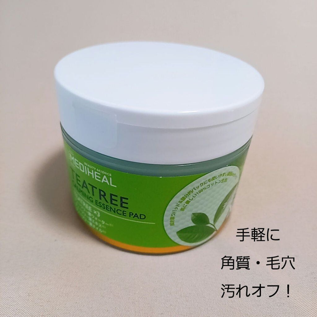 ティーツリーカーミングエッセンスパッド/MEDIHEAL/トナーパッドを使ったクチコミ(3枚目)