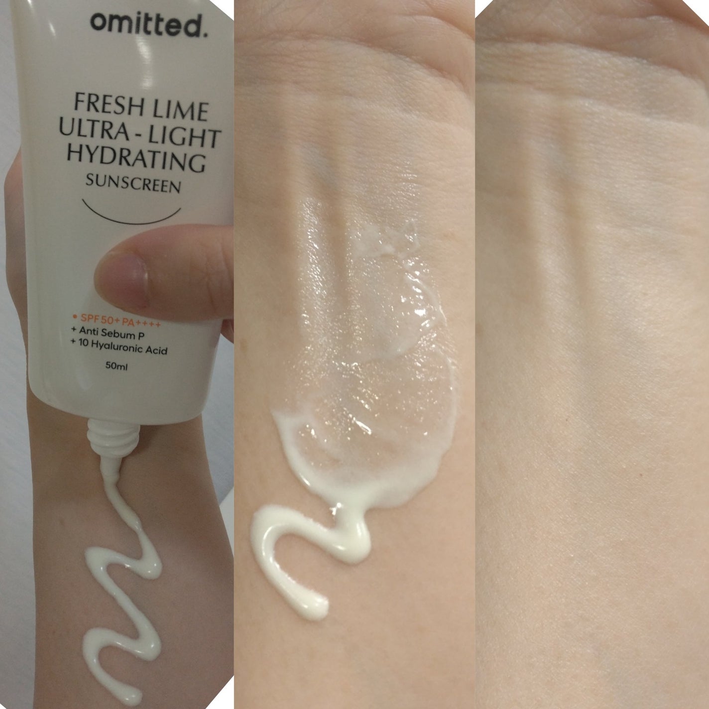 フレッシュライムツヤ肌水分サンクリーム/omitted./日焼け止めクリームを使ったクチコミ(2枚目)