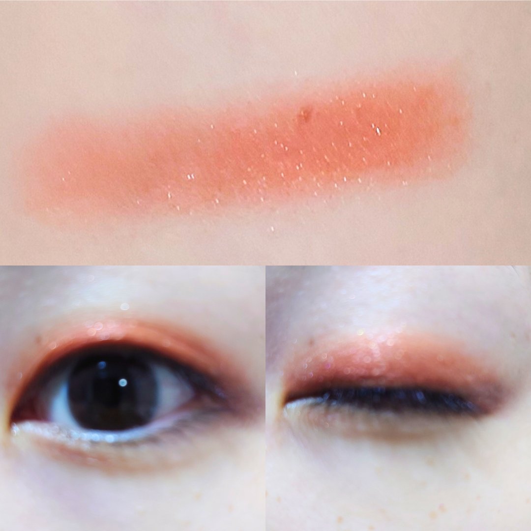 オーラデュウ プリズム イルミネーター ピコ 06 雀色時/SHISEIDOザ・メーキャップ/単色アイシャドウを使ったクチコミ（2枚目）