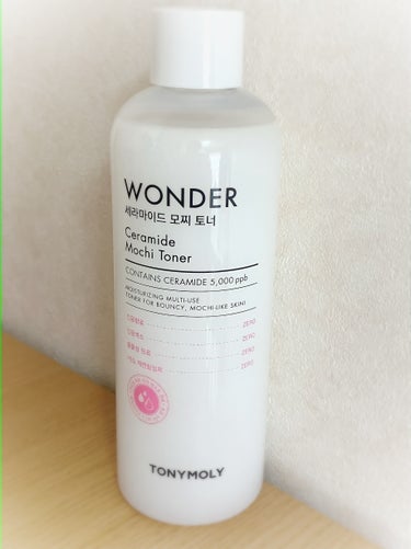 Wonder Ceramide Mochi Toner（トニーモリーワンダーCモチトナー）/TONYMOLY/化粧水を使ったクチコミ（1枚目）