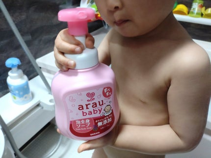 アラウベビー 泡全身ソープ/arau.baby (アラウ ベビー)/ボディソープを使ったクチコミ(4枚目)