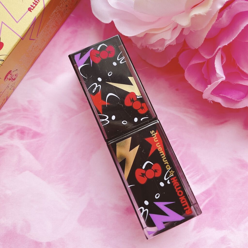 ルージュ アンリミテッド ディスコ グリッツ ルビー スパークラー/shu uemura/口紅を使ったクチコミ（3枚目）