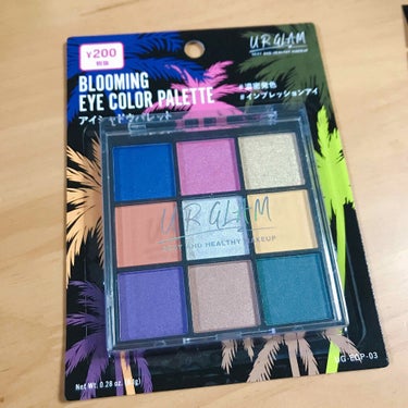 UR GLAM　BLOOMING EYE COLOR PALETTE/U R GLAM/アイシャドウパレットを使ったクチコミ（1枚目）