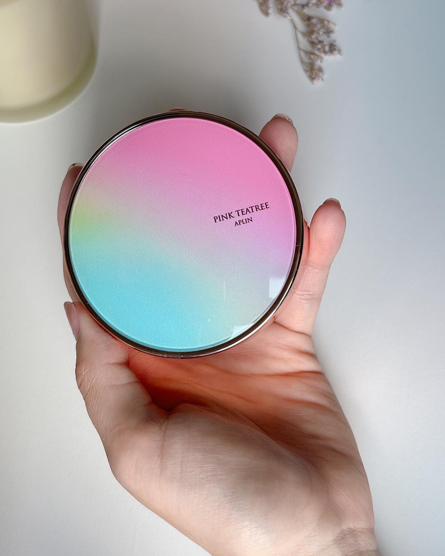 ピンクティーツリーカバークッション/APLIN/クッションファンデーションを使ったクチコミ(1枚目)