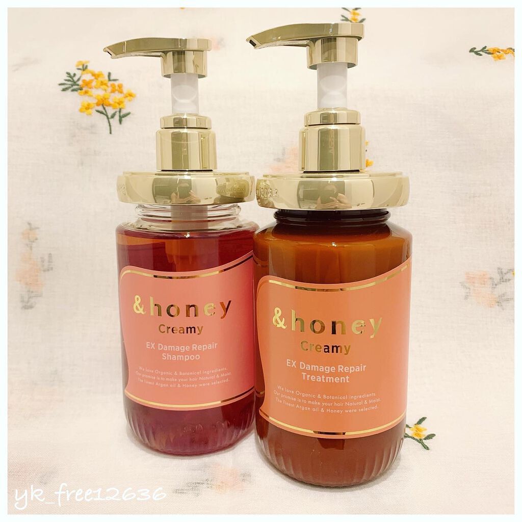 Creamy EXダメージリペアシャンプー1.0/ヘアトリートメント2.0/&honey/市販シャンプーを使ったクチコミ（2枚目）