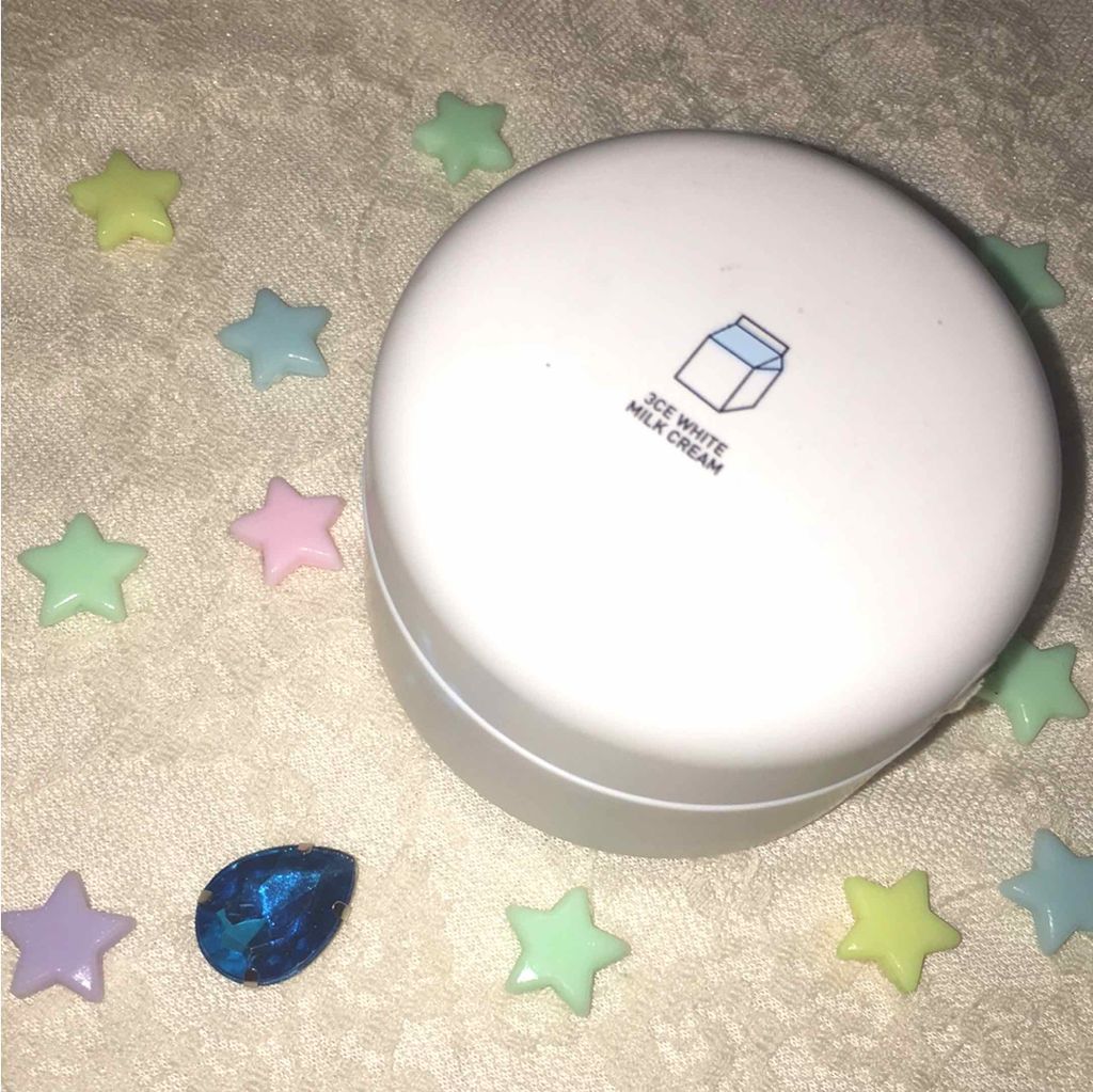 WHITE MILK CREAM/3CE/フェイスクリームを使ったクチコミ（1枚目）