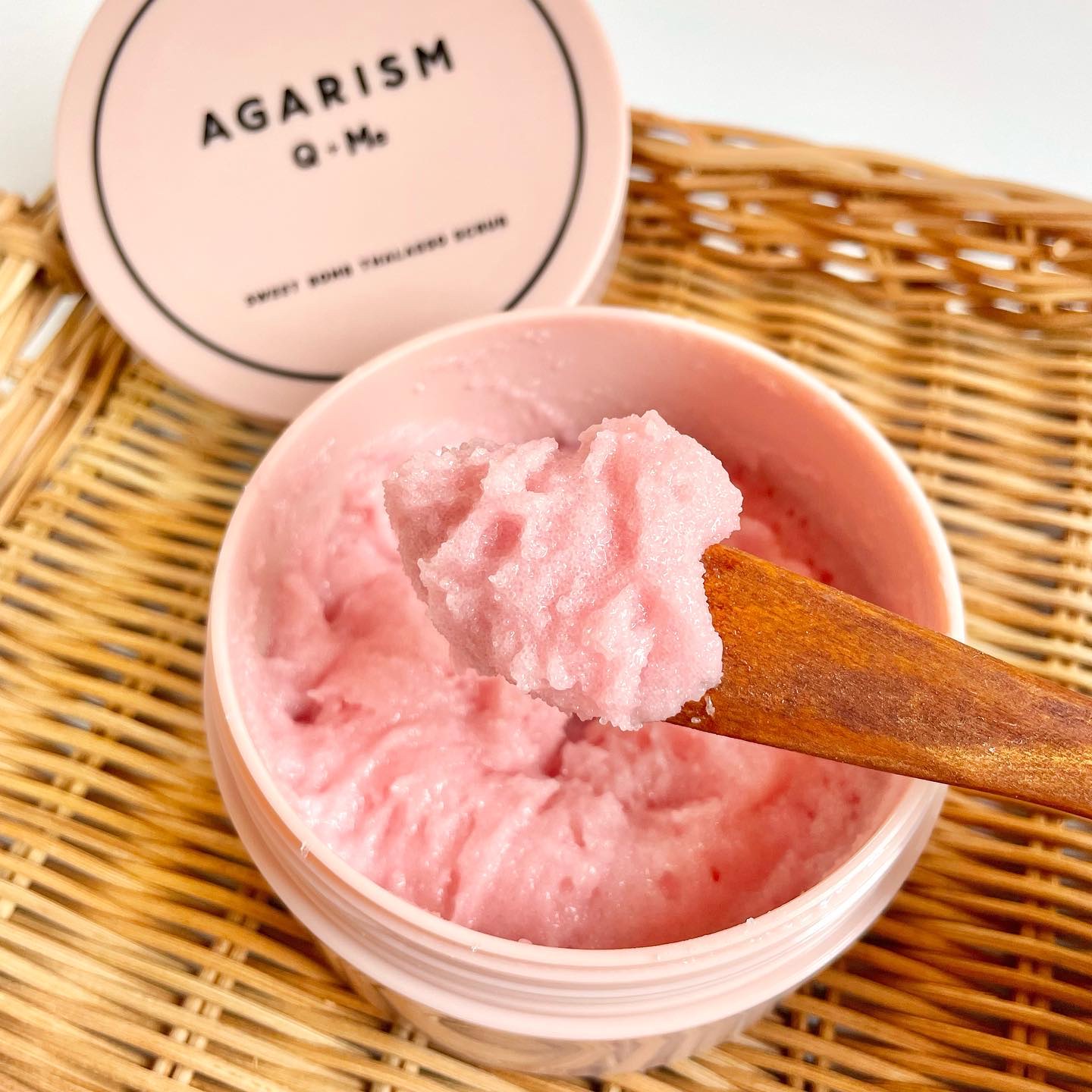 Q+Me スウィート ボム タラソ スクラブ/AGARISM/バストケア・ヒップケアを使ったクチコミ（2枚目）