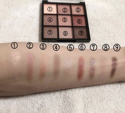 UR GLAM BLOOMING EYE COLOR PALETTE/U R GLAM/アイシャドウパレットを使ったクチコミ(3枚目)