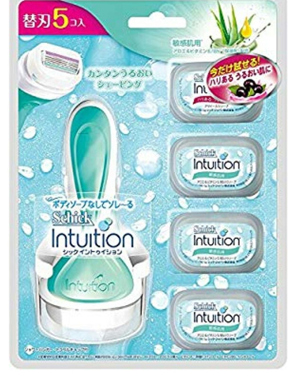 イントゥイション 敏感肌用 ホルダー （刃付き）＋替刃１コ/イントゥイション/シェーバーを使ったクチコミ（1枚目）