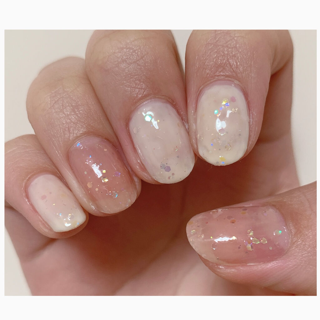 クリアジェムネイル/セリア/マニキュアを使ったクチコミ（2枚目）