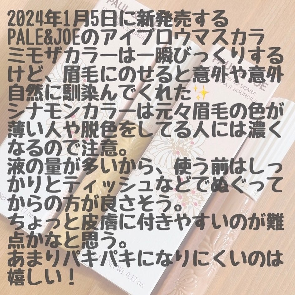 アイブロウ マスカラ/PAUL & JOE BEAUTE/眉マスカラを使ったクチコミ(4枚目)