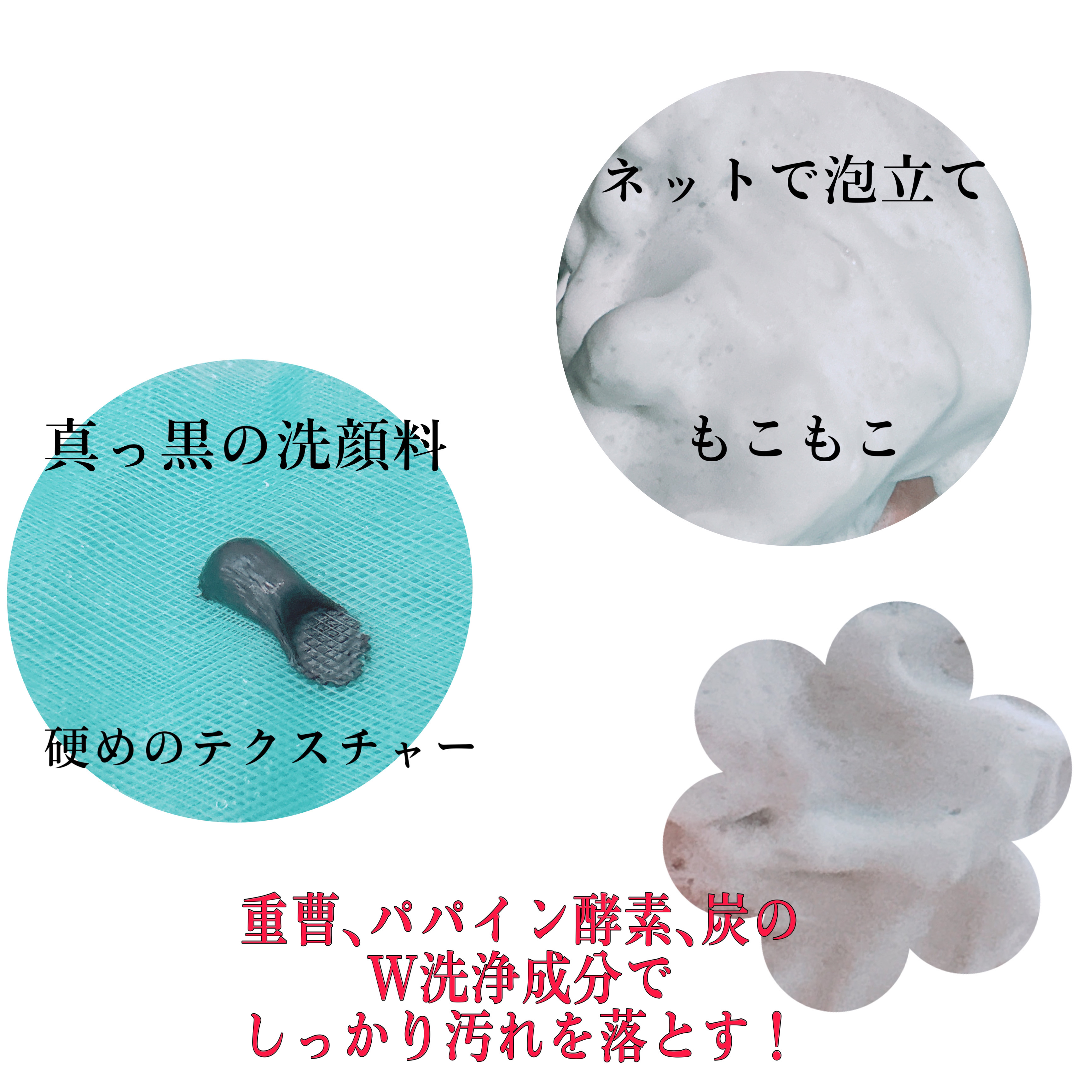 JUSO KURO WASH/旅するJUSO/洗顔フォームを使ったクチコミ（2枚目）