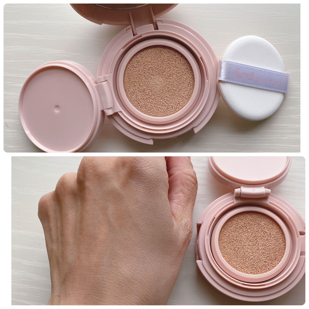 アンドバイロムアンド　メロウマットクッション/&nd by rom&nd/クッションファンデーションを使ったクチコミ（2枚目）