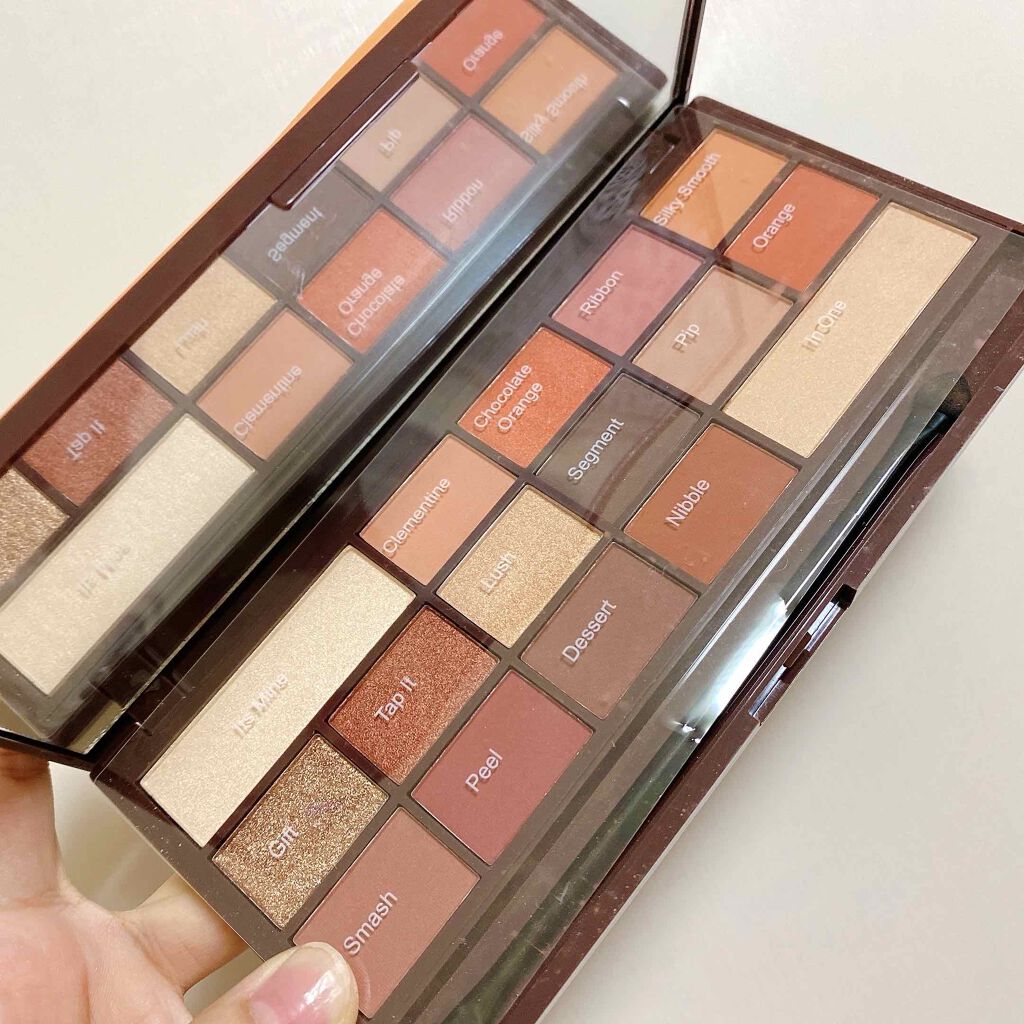 アイラブチョコレート チョコレートオレンジ/MAKEUP REVOLUTION/アイシャドウパレットを使ったクチコミ（2枚目）