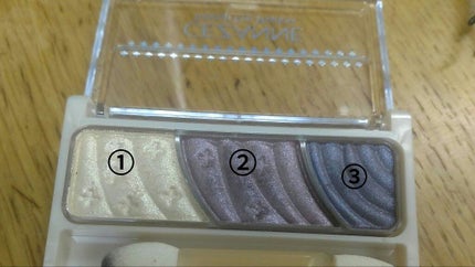 トーンアップアイシャドウ/CEZANNE/アイシャドウパレットを使ったクチコミ(3枚目)