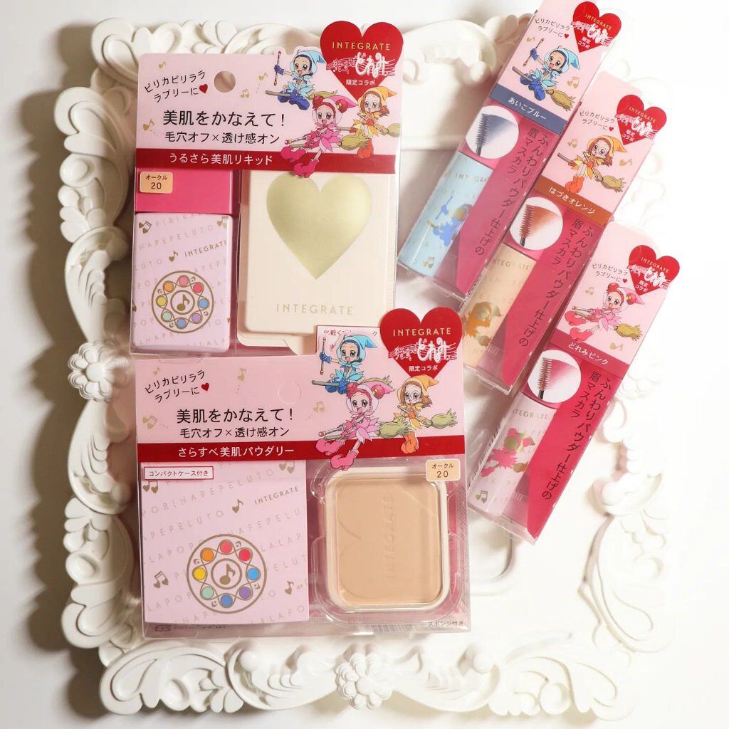 プロフィニッシュファンデーション 特製セット Ｄ (おジャ魔女どれみ 限定デザイン) オークル20/インテグレート/パウダーファンデーションを使ったクチコミ（1枚目）