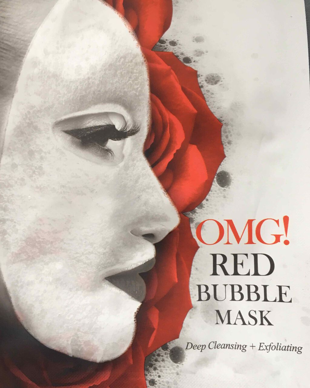 OMG RED BUBBLE MASK double dare