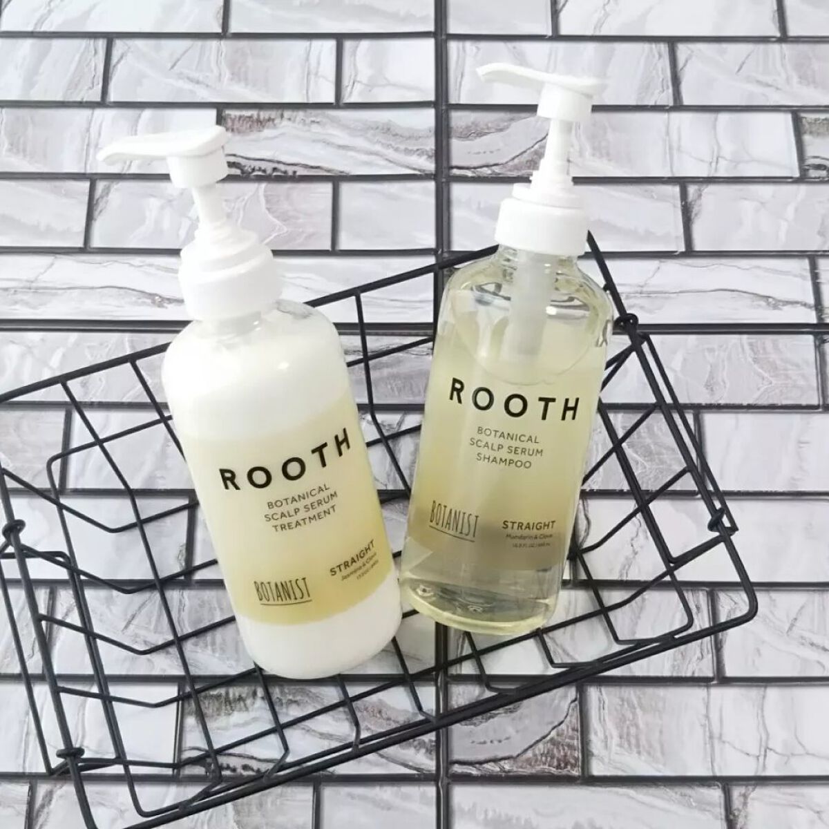ルース ボタニカルスカルプセラム シャンプー・トリートメント（ストレート）/BOTANIST/市販シャンプーを使ったクチコミ（1枚目）