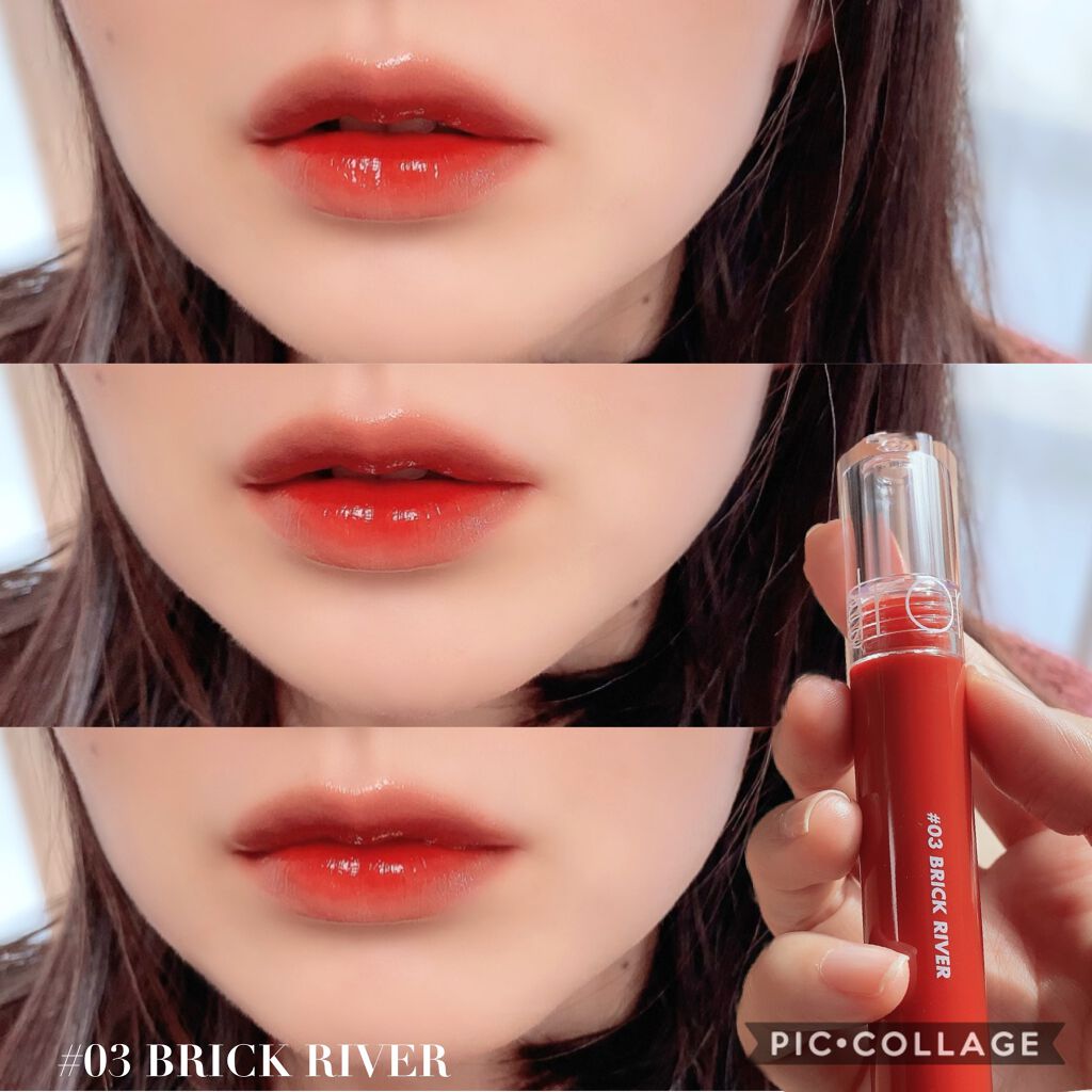 グラスティングウォーターティント/rom&nd/リップティントを使ったクチコミ(3枚目)