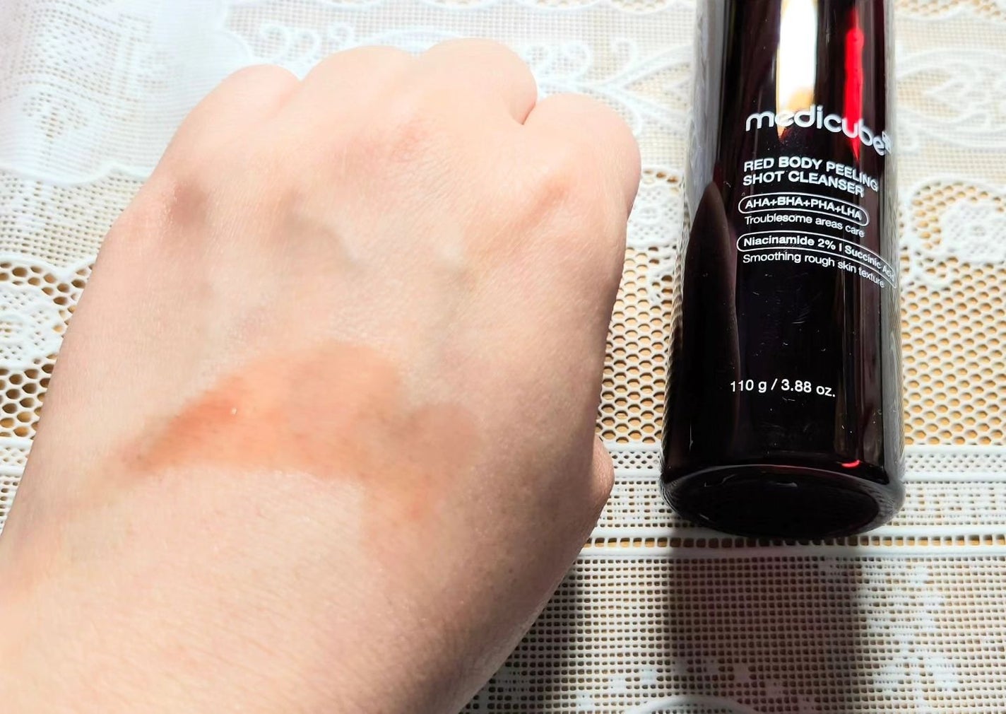 レッドアクネ ボディピーリングショット/MEDICUBE/ピーリングを使ったクチコミ(3枚目)