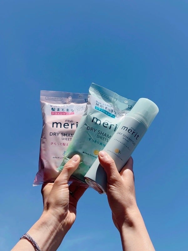 メリット ドライシャンプーシート すっきり爽快タイプ/メリット/ドライシャンプーを使ったクチコミ(8枚目)