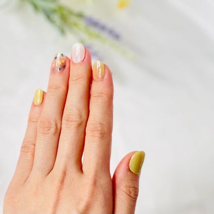 貼って固めるジェルネイル(Nail)/EDGEU/ネイルシールを使ったクチコミ(8枚目)