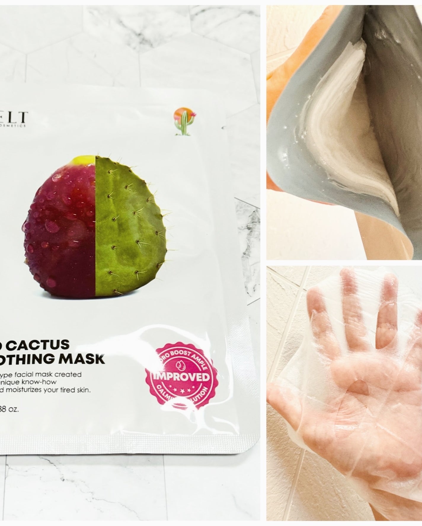 レッドカクタススージングマスク/ELT COSMETICS/シートマスク・パックを使ったクチコミ(6枚目)